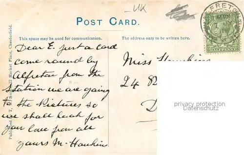 AK / Ansichtskarte Chesterfield___UK Hardwick Hall 