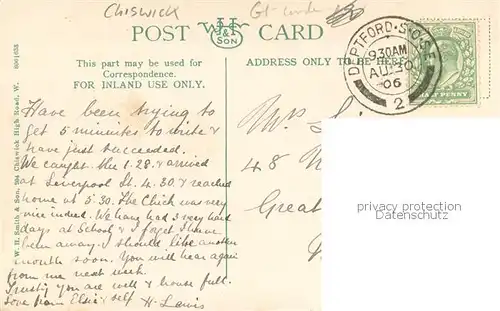 AK / Ansichtskarte Chiswick Interior Old Chiswick Church 