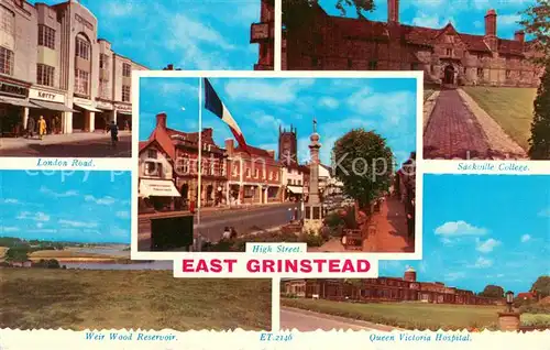 AK / Ansichtskarte East_Grinstead__UK London Road   Sackville College   Queen ViCtoria Hospital  