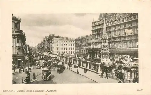 AK / Ansichtskarte London__UK Charing Cross and Strand 
