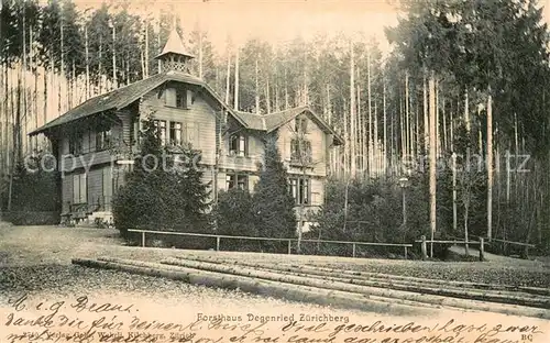 AK / Ansichtskarte Zuerichberg_ZH Forsthaus Degenried Zuerichberg ZH