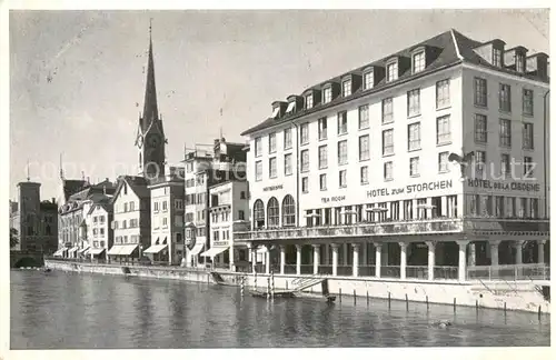 AK / Ansichtskarte Zuerich_ZH Hotel zum Storchen Zuerich_ZH