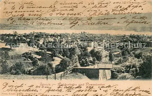 AK / Ansichtskarte Zuerich_ZH Dolderbahn und Neumuenster Zuerichsee Zuerich_ZH