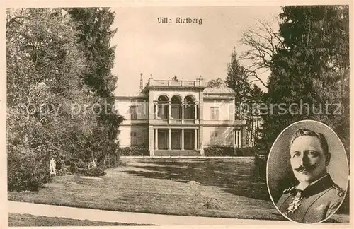 AK / Ansichtskarte Zuerich_ZH Villa Rietberg Kaiser Portrait Zuerich_ZH