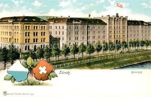 AK / Ansichtskarte Zuerich_ZH Kasernen Zuerich_ZH