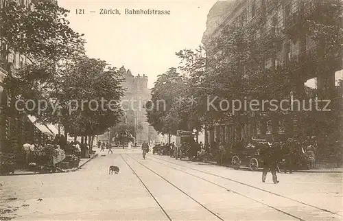 AK / Ansichtskarte Zuerich_ZH Bahnhofstrasse Zuerich_ZH