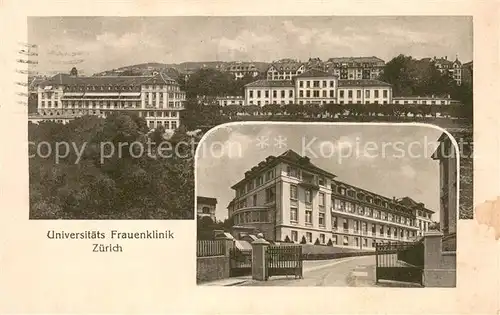 AK / Ansichtskarte Zuerich_ZH Universitaets Frauenklinik Zuerich_ZH