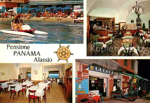 AK / Ansichtskarte Alassio_Liguria_IT Pensione Panama Ristorante Bar Tavola calda 