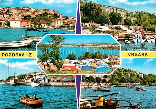 AK / Ansichtskarte Vrsar_Istria_Croatia Teilansichten Camping Strand 