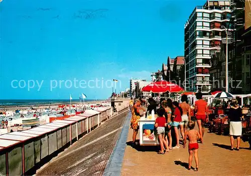 AK / Ansichtskarte Westende Strand Promenade Westende