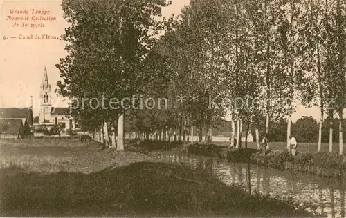 AK / Ansichtskarte Soligny la Trappe Abbaye de la Grande Trappe Canal de l Iton Soligny la Trappe