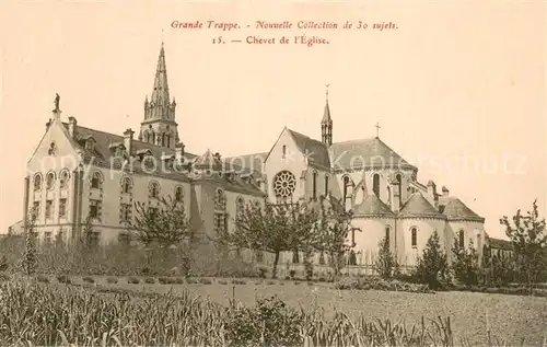 AK / Ansichtskarte Soligny la Trappe Abbaye de la Grande Trappe Chevet de l eglise Soligny la Trappe