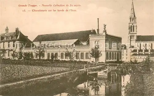 AK / Ansichtskarte Soligny la Trappe Abbaye de la Grande Trappe Chocolaterie sur les bords de l Iton Soligny la Trappe