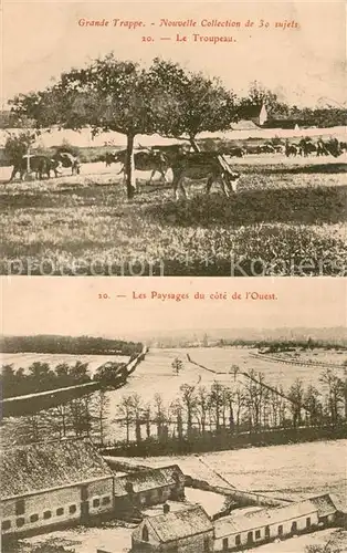 AK / Ansichtskarte Soligny la Trappe Abbaye de la Grande Trappe le Troupeau Paysages Soligny la Trappe