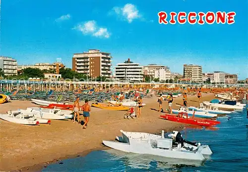 AK / Ansichtskarte Riccione_Rimini_IT Spiaggia e Alberghi 