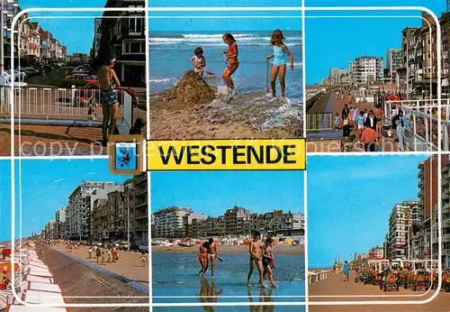 AK / Ansichtskarte Westende Strassenpartie Strand Promenade Westende