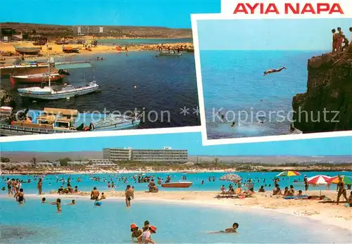 AK / Ansichtskarte Ayia_Napa_Agia_Napa Kuestenpanorama Strand Klippenspringen Ayia_Napa_Agia_Napa
