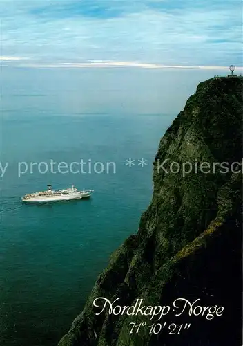 AK / Ansichtskarte Nordkapp_Nordkap_Norge Kap an der Insel Mageroya Felsplateau 