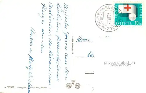 AK / Ansichtskarte Blausee Mitholz_BE Forellenzucht Panorama 