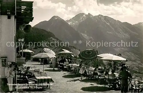 AK / Ansichtskarte St_Johann_Pongau Terrasse Berg und Sporthotel Hahnbaum St_Johann_Pongau