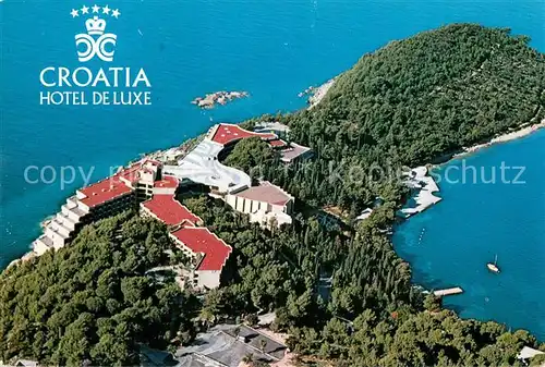 AK / Ansichtskarte Dubrovnik_Ragusa Hotel de Luxe Fliegeraufnahme Dubrovnik Ragusa