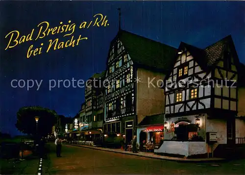 AK / Ansichtskarte Bad_Breisig Rheinpromenade bei Nacht Bad_Breisig