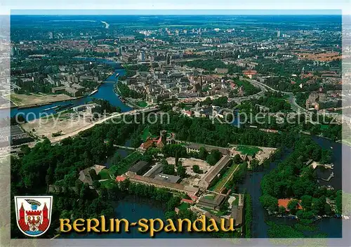 AK / Ansichtskarte Spandau Fliegeraufnahme mit Burg Spandau