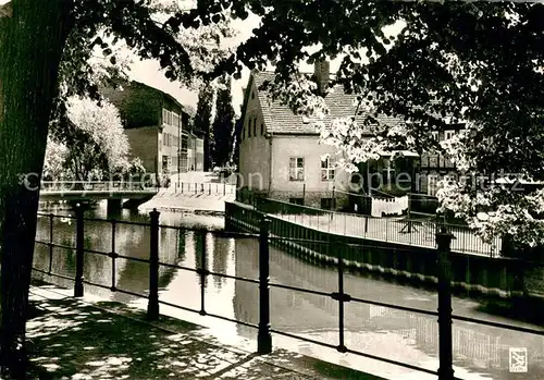 AK / Ansichtskarte Spandau Altstadt Partie am Muehlengraben mit Dammbruecke und Moellentordamm Spandau