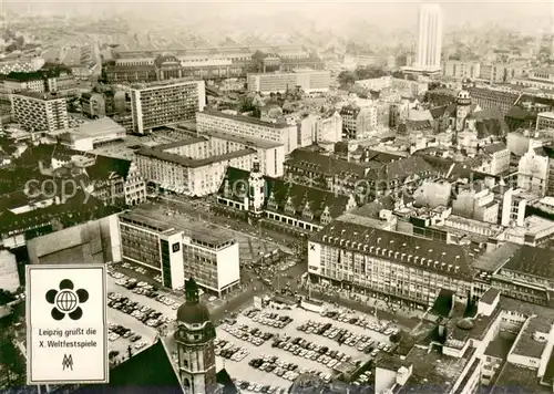 AK / Ansichtskarte Leipzig Fliegeraufnahme Leipzig