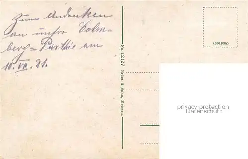 AK / Ansichtskarte Collm_Oschatz Ortsansicht mit Kirche und Collmberg 