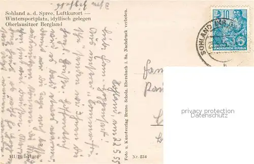 AK / Ansichtskarte Sohland_Spree Partie an der Oberschmiede Sohland_Spree