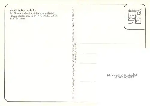 AK / Ansichtskarte Malente Gremsmuehlen Kurklinik Buchenholm Sportplatz Kegelbahn Hallenbad Speiseraum Malente Gremsmuehlen