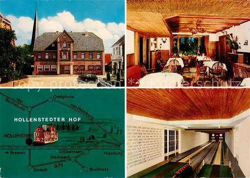 AK / Ansichtskarte Hollenstedt Hotel Restaurant Hollenstedter Hof Gaststube Kegelbahn Hollenstedt