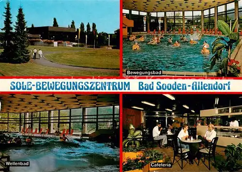 AK / Ansichtskarte Bad_Sooden Allendorf Sole Bewegungszentrum Wellenbad Cafeteria Bad_Sooden Allendorf