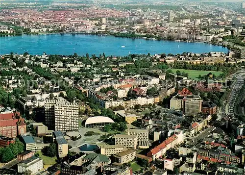 AK / Ansichtskarte Hamburg Univiertel mit Aussenalster Fliegeraufnahme Hamburg