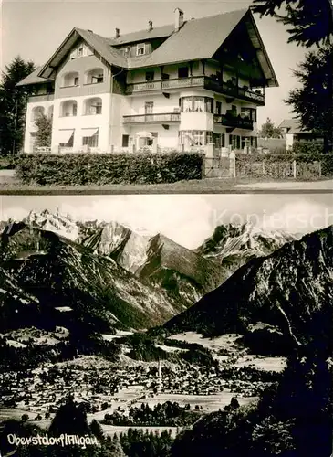 AK / Ansichtskarte Oberstdorf Bergkranz Sanatorium Panorama Oberstdorf
