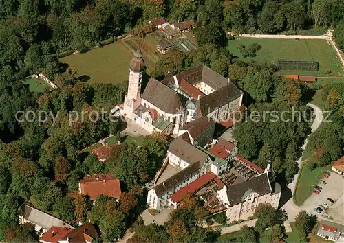 AK / Ansichtskarte Andechs Kloster Andechs Fliegeraufnahme Andechs