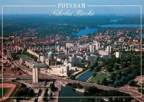 AK / Ansichtskarte Potsdam Fliegeraufnahme mit Nikolai Kirche Potsdam