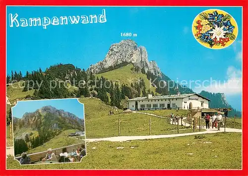 AK / Ansichtskarte Aschau_Chiemgau Westgipfel der Kampenwand Berggasthof Aschau Chiemgau