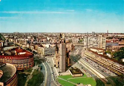 AK / Ansichtskarte Berlin Blick vom Europa Center auf Kaiser Wilhelm Gedaechtniskirche Berlin