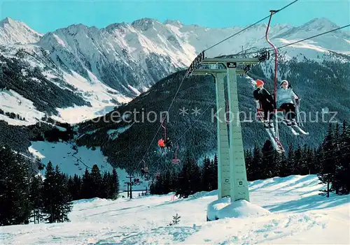 AK / Ansichtskarte Gerlos Isskogelbahn Doppelsessellift mit Schoenachtal Schoenachschneid und Arbiskogel Gerlos