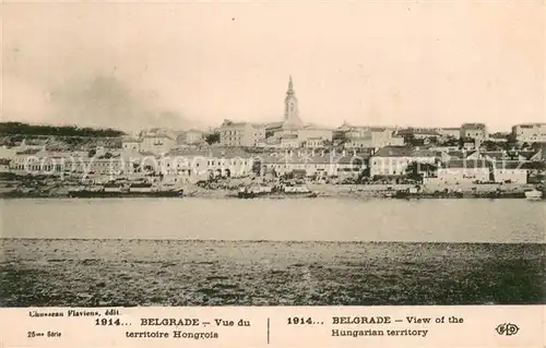 AK / Ansichtskarte Belgrade__Belgrad_Serbia View of the Hungarian territory 