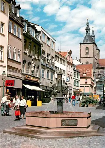 AK / Ansichtskarte Fulda Brunnen in der Marktstrasse Fulda