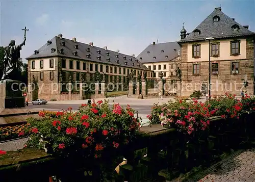 AK / Ansichtskarte Fulda Stadtschloss mit Bonifatiusdenkmal Fulda