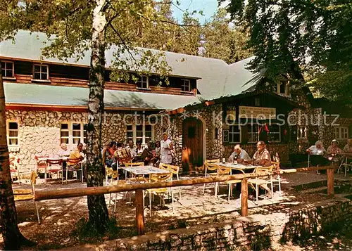 AK / Ansichtskarte Hersbruck Edelweisshuette Terrasse Hersbruck