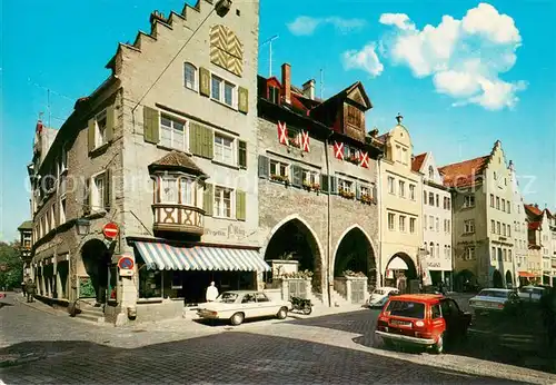 AK / Ansichtskarte Lindau_Bodensee Hauptstrasse mit Brodlaube Lindau Bodensee