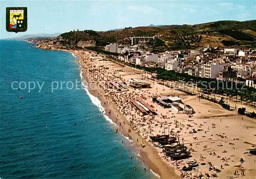 AK / Ansichtskarte Calella_de_Mar_ES Fliegeraufnahme 