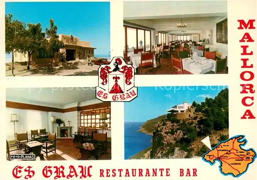AK / Ansichtskarte Estallenchs_Estallencs_Mallorca_ES Es Grau Restaurante Bar Mirador Ricardo Roca 