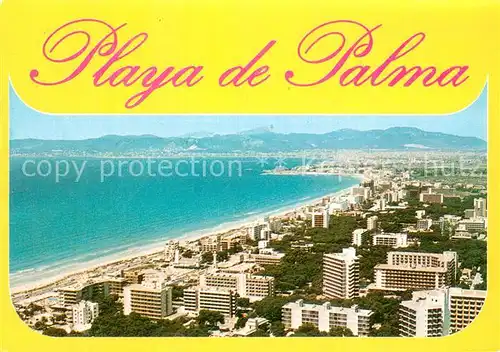 AK / Ansichtskarte Playa_de_Palma_Mallorca Fliegeraufnahme Playa_de_Palma_Mallorca