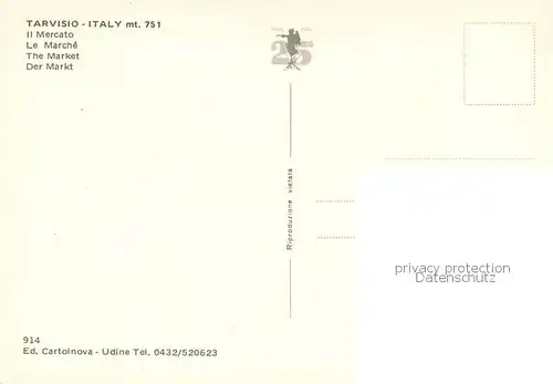 AK / Ansichtskarte Tarvisio_IT Il Mercato 